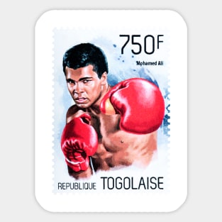 Muhammad Ali Postage Stamp Sticker